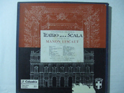 Giacomo Puccini, Maria Callas, Giuseppe di Stefano, Fiorenza Cossotto, Giulio Fioravanti, Dino Formichini, Franco Ventriglia, Norberto Mola, Coro Del Teatro Alla Scala E Tullio Serafin, Orchestra Del Teatro Alla Scala : Manon Lescaut - Teatro Alla Scala (Box + 3xLP)