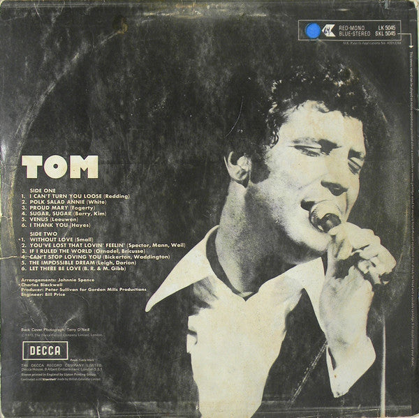 Tom Jones : Tom (LP, Album)