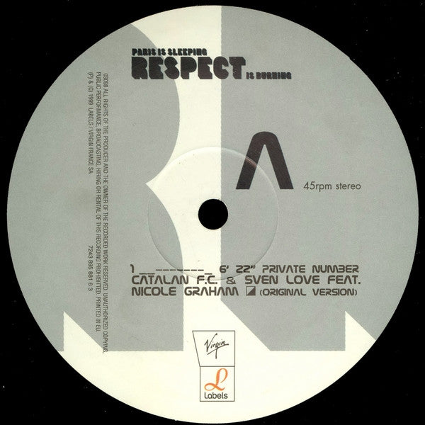 Catalan FC & Sven Love Feat. Nicole Graham : Private Number (12")