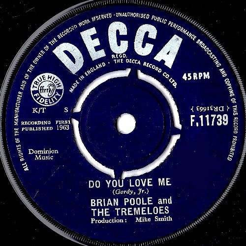 Brian Poole & The Tremeloes : Do You Love Me (7", Single, 4-P)