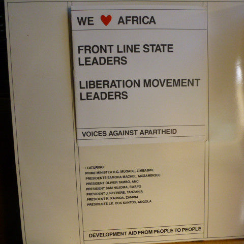 Various : We Love Africa - Voices Against Apartheid (2xLP, Comp)