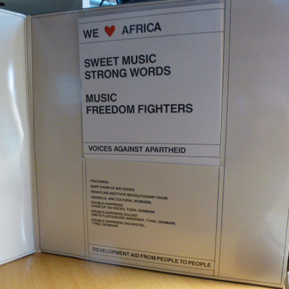 Various : We Love Africa - Voices Against Apartheid (2xLP, Comp)