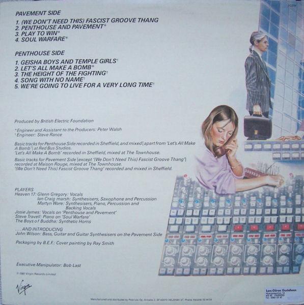 Heaven 17 : Penthouse And Pavement (LP, Album)