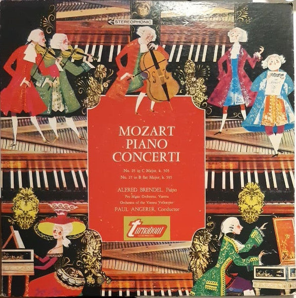 Wolfgang Amadeus Mozart, Alfred Brendel, Paul Angerer : Piano Concerti (LP)