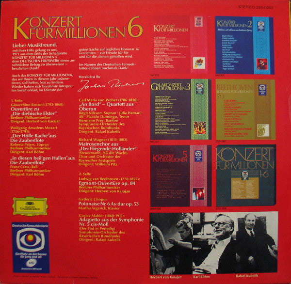 Various : Konzert Für Millionen 6 (LP, Comp)