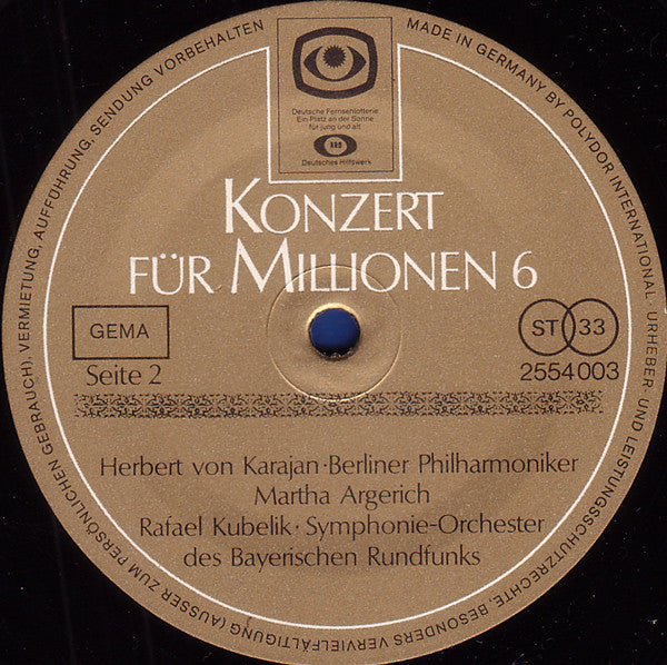 Various : Konzert Für Millionen 6 (LP, Comp)