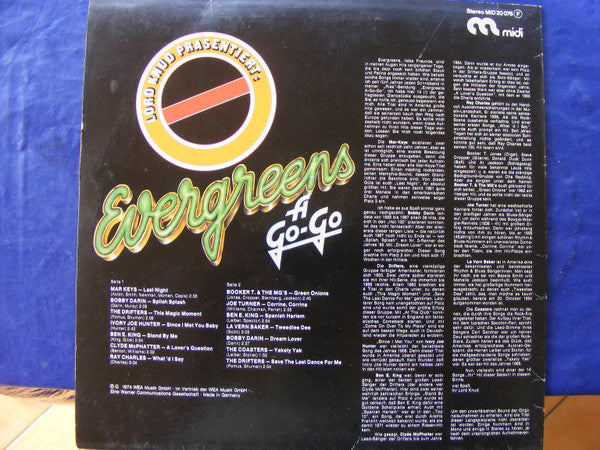 Various : Evergreens A-Go-Go (LP, Comp, RE)