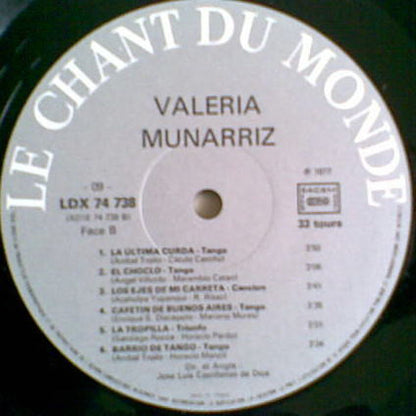 Valeria Munarriz : Je Te Chanterai Un Tango... (LP, RE)