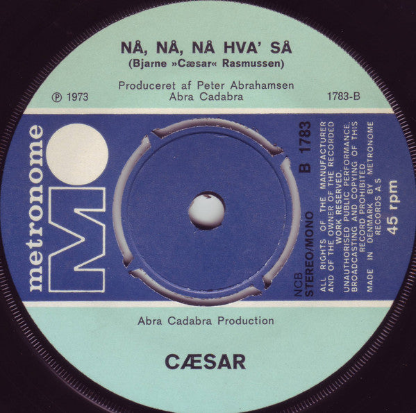 Cæsar : Tralalulalej (7", Single)