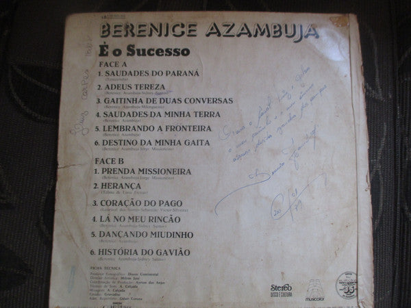 Berenice Azambuja : É O Sucesso (LP, Album)