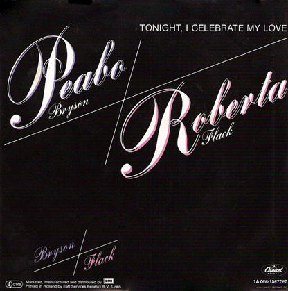 Peabo Bryson / Roberta Flack : Tonight, I Celebrate My Love (7", Single)