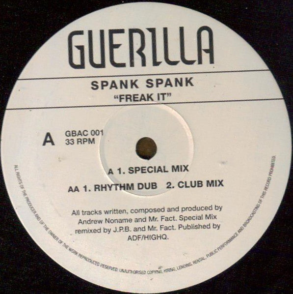 Spank Spank (2) : Freak It (12")