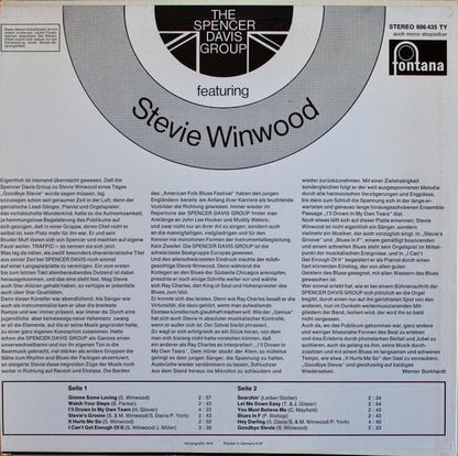 The Spencer Davis Group Featuring Steve Winwood : The Spencer Davis Group Featuring Stevie Winwood (LP, Album, Comp)