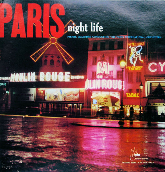 Pierre Legendre And The Paris International Orchestra : Paris Nite Life (LP, Red)