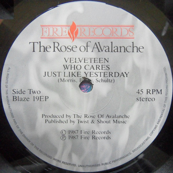 The Rose Of Avalanche : Too Many Castles In The Sky / Velveteen EP (12", EP, Comp)