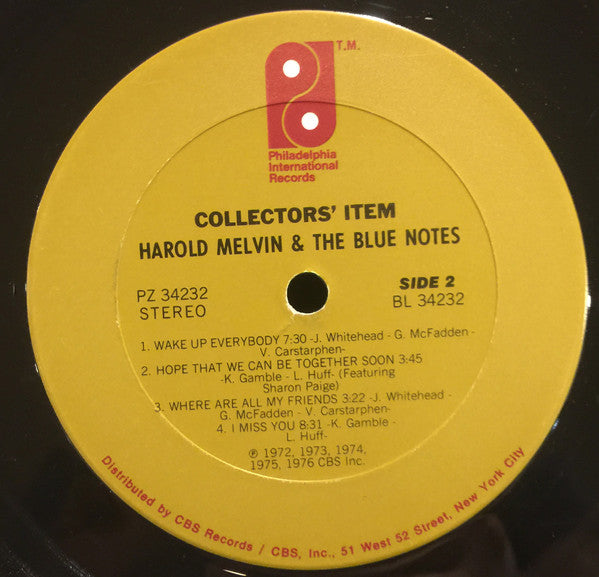 Harold Melvin And The Blue Notes : Collectors' Item (LP, Comp, Ter)