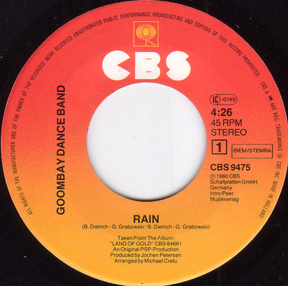 Goombay Dance Band : Rain (7", Single)