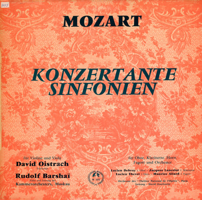 Wolfgang Amadeus Mozart : Konzertante Sinfonien (LP)