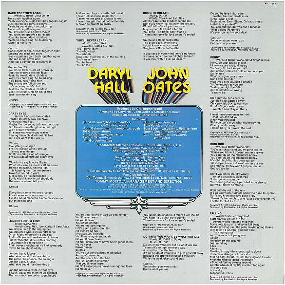 Daryl Hall & John Oates : Bigger Than Both Of Us (LP, Album)