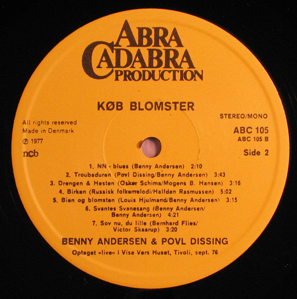 Povl Dissing & Benny Andersen : Køb Blomster ... (LP, Album)