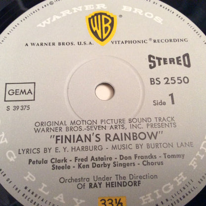 Fred Astaire, Petula Clark : Finian's Rainbow (Original Motion Picture Soundtrack) (LP)