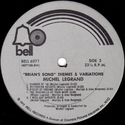 Michel Legrand : Brian's Song (Themes & Variations) (LP)