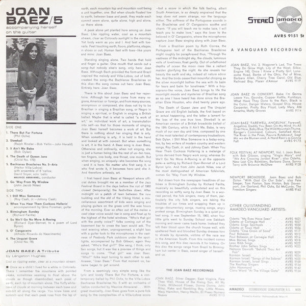 Joan Baez : Joan Baez / 5 (LP, Album, RE)