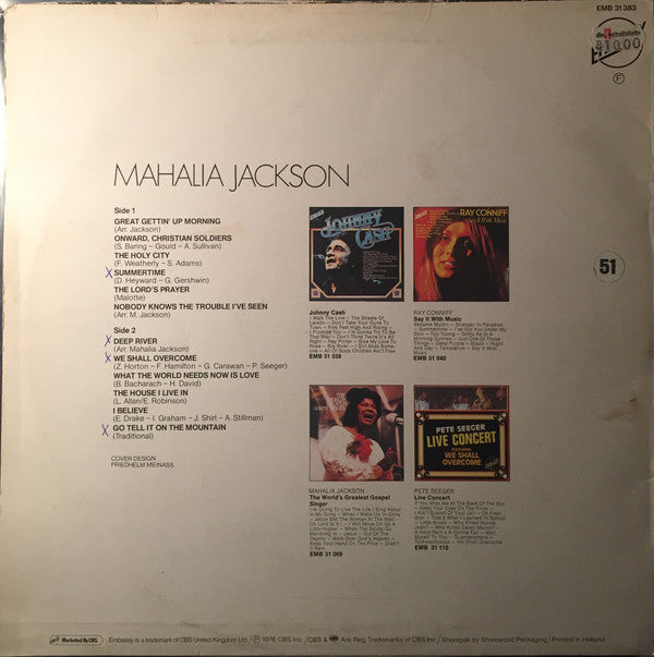 Mahalia Jackson : Mahalia (LP, Comp)