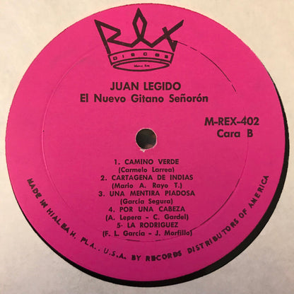 Juan Legido : El Nuevo Gitano Señorón (LP, Album)