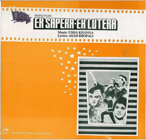 Usha Khanna, Asad Bhopali : Ek Sapera-Ek Lutera (LP, Mono, RE)