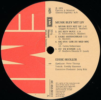 Eddie Skoller : Musik Blev Mit Liv (LP, Album)