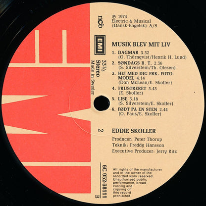Eddie Skoller : Musik Blev Mit Liv (LP, Album)