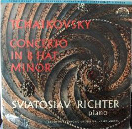 Pyotr Ilyich Tchaikovsky - Pian Sviatoslav Richter, The Czech Philharmonic Orchestra, Karel Ančerl : Concerto In B Flat Minor (LP, RE)