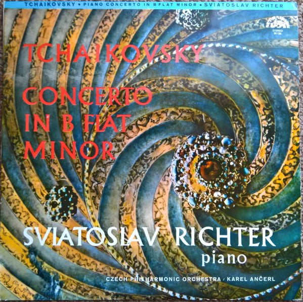 Pyotr Ilyich Tchaikovsky - Pian Sviatoslav Richter, The Czech Philharmonic Orchestra, Karel Ančerl : Concerto In B Flat Minor (LP, RE)