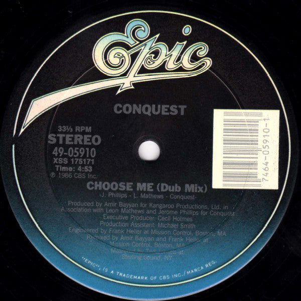 Conquest : Choose Me (12")