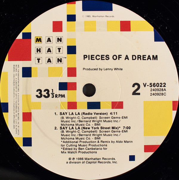 Pieces Of A Dream : Say La La (12")