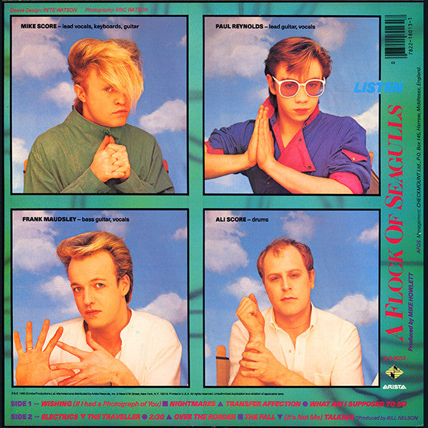 A Flock Of Seagulls : Listen (LP, Album, Ind)