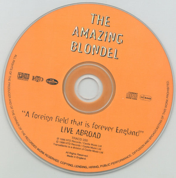 Amazing Blondel : A Foreign Field That Is Forever England - Live Abroad (CD, Album, RE)