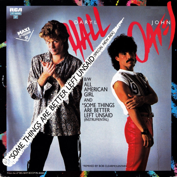 Daryl Hall & John Oates : Some Things Are Better Left Unsaid (12", Maxi)