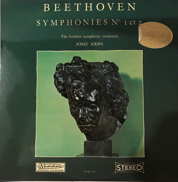 Ludwig Van Beethoven ; The London Symphony Orchestra, Josef Krips : Symphonies N° 1 Et 2 (LP, Comp)