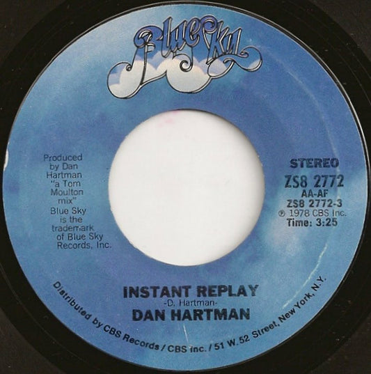 Dan Hartman : Instant Replay (7", Single, Styrene, Pit)