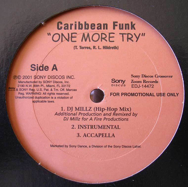 Caribbean Funk : One More Try (12", Single)