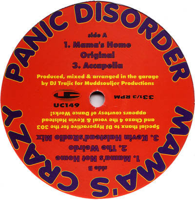 Panic Disorder : Mama's Crazy (12")