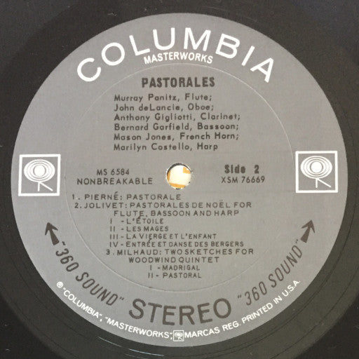 Philadelphia Woodwind Quintet : Pastorales (LP)