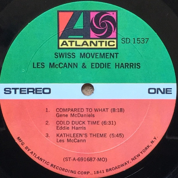 Les McCann & Eddie Harris : Swiss Movement (LP, Album, MO )