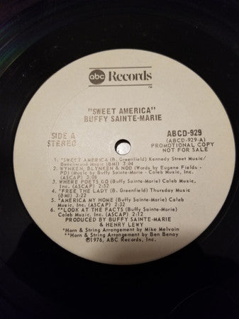 Buffy Sainte-Marie : Sweet America (LP, Album, Promo)