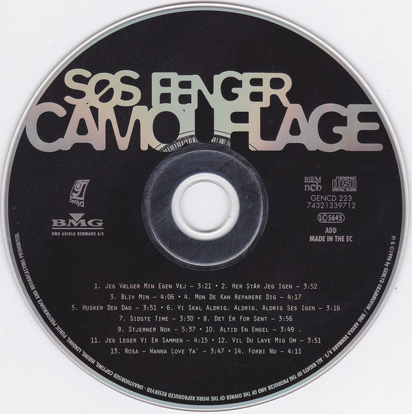 Søs Fenger : Camouflage (CD, Album)