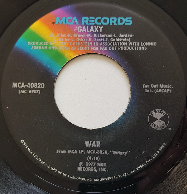 War : Galaxy (7", Single, Glo)