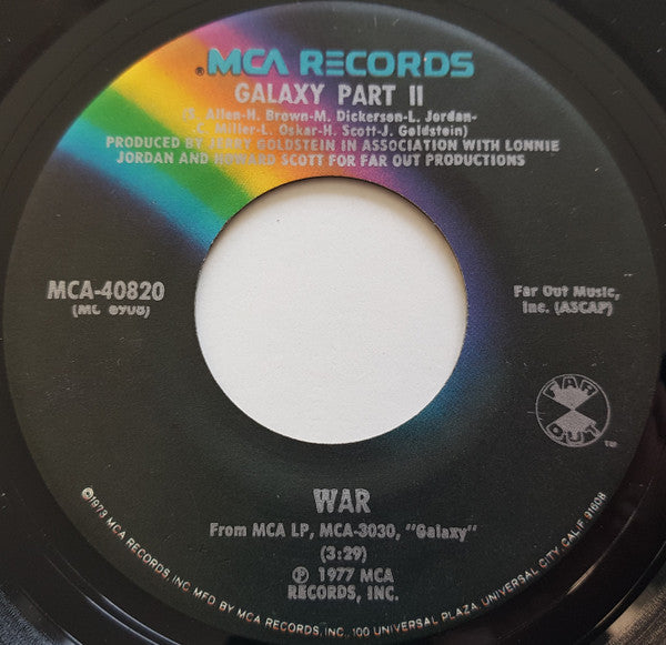 War : Galaxy (7", Single, Glo)