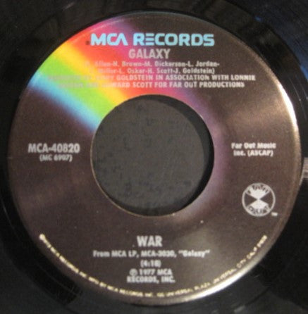 War : Galaxy (7", Single, Glo)